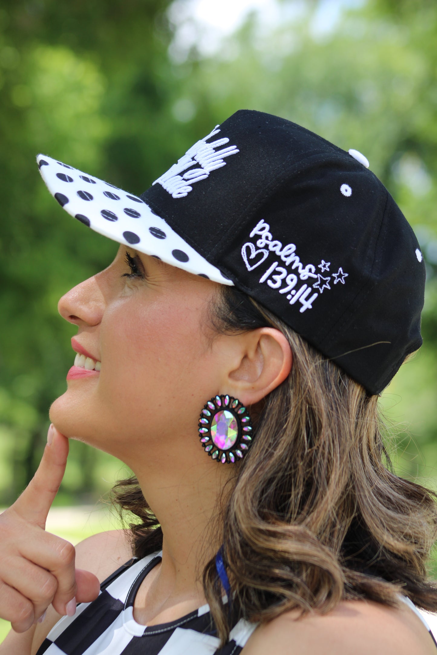 Wonderfully Made Hat- Polka Dot