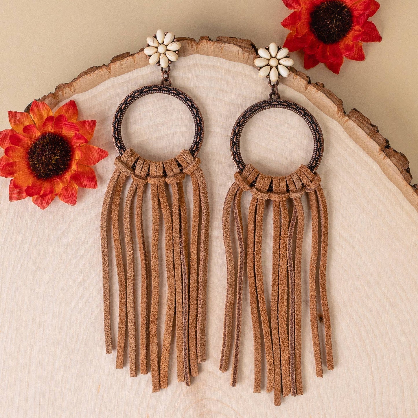 Squash Blossom Tassel Earrings