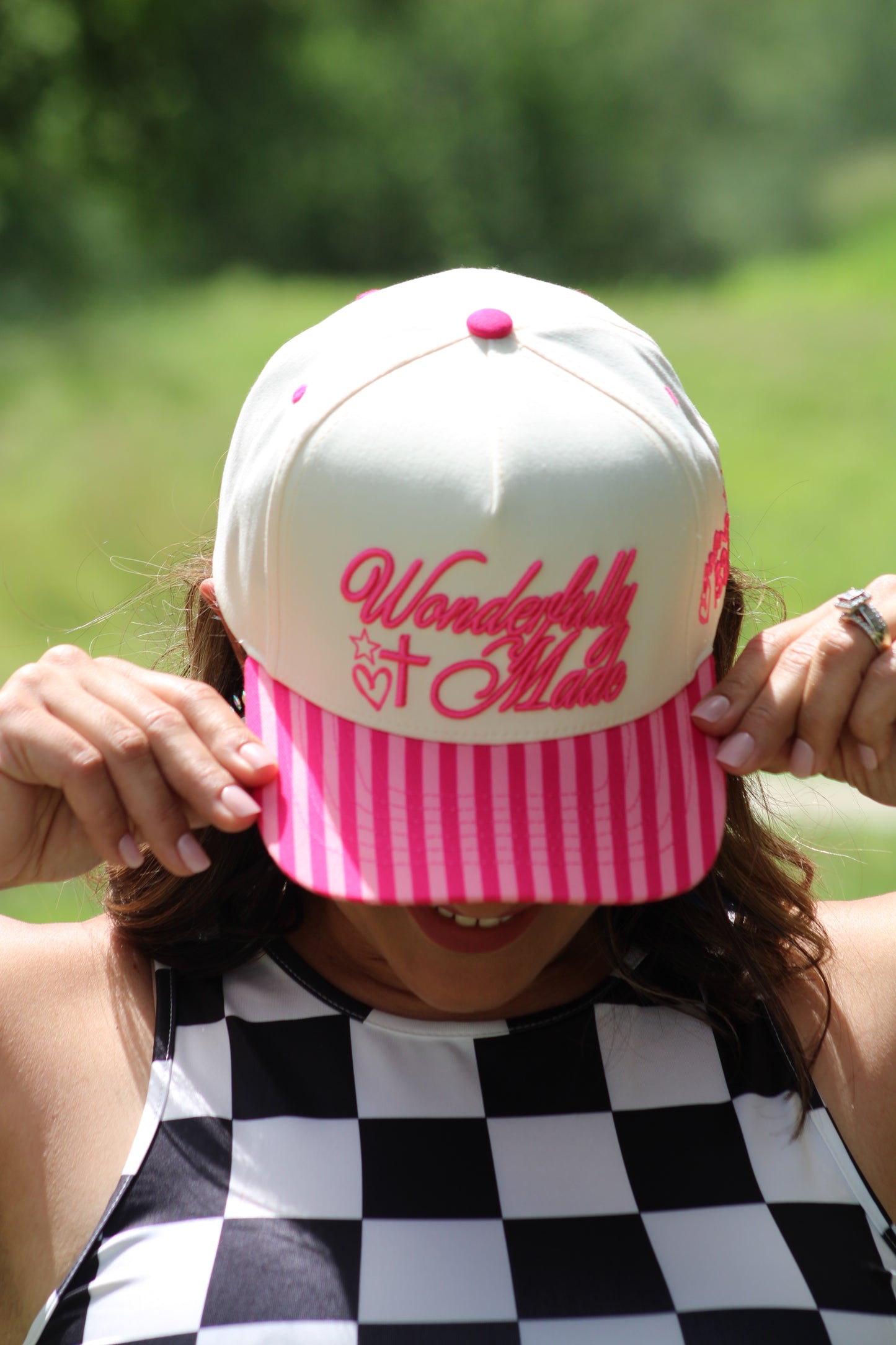 Wonderfully Made Hat- Pink