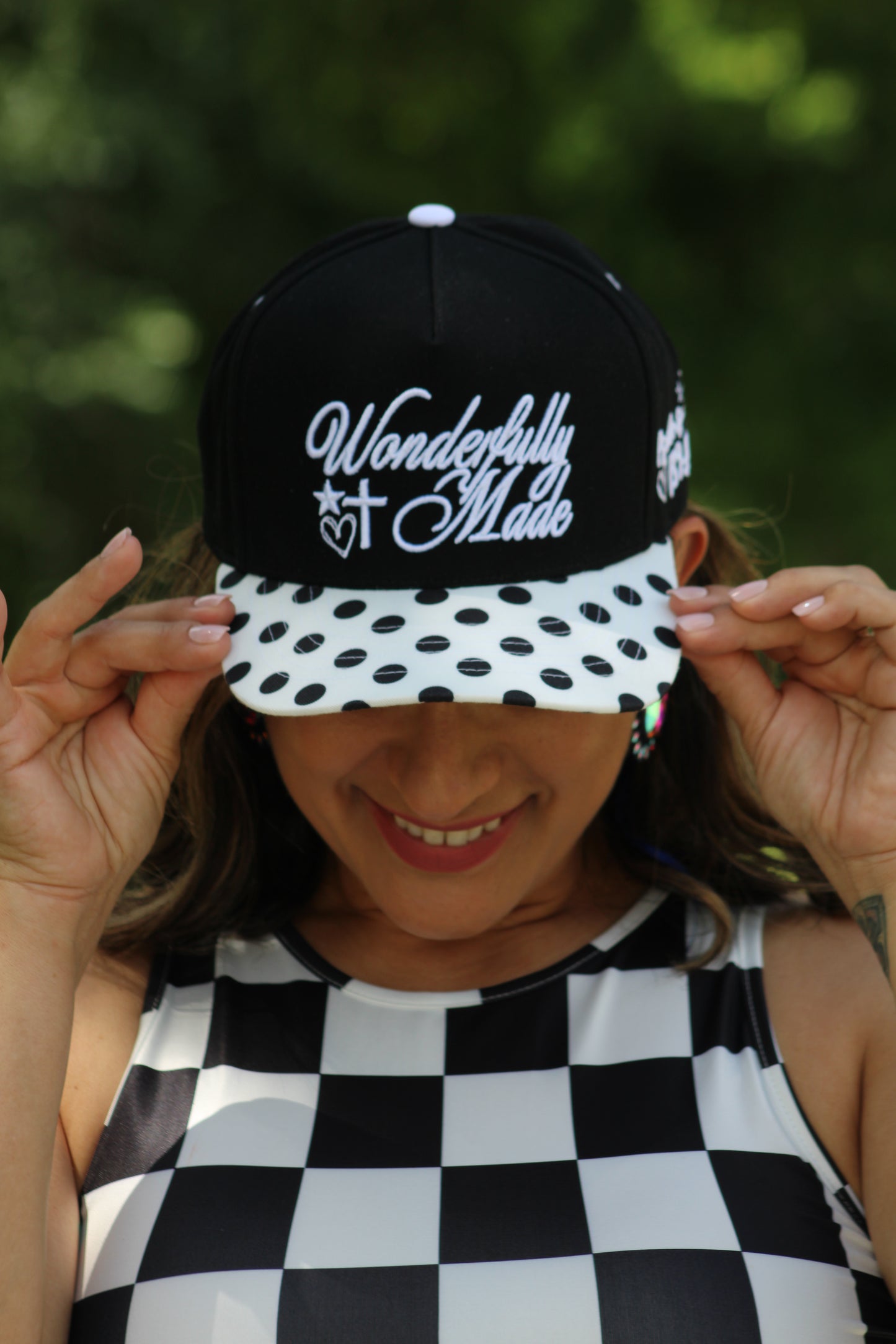 Wonderfully Made Hat- Polka Dot