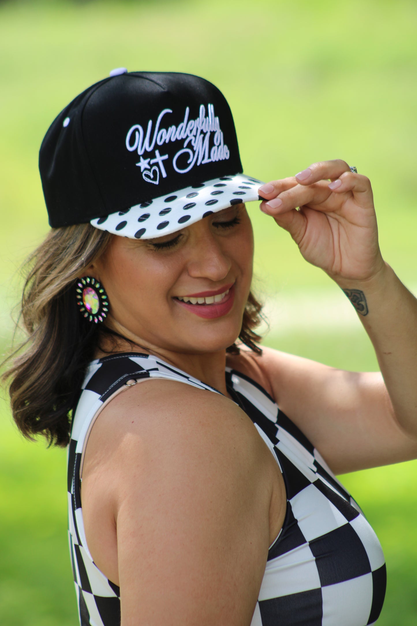Wonderfully Made Hat- Polka Dot