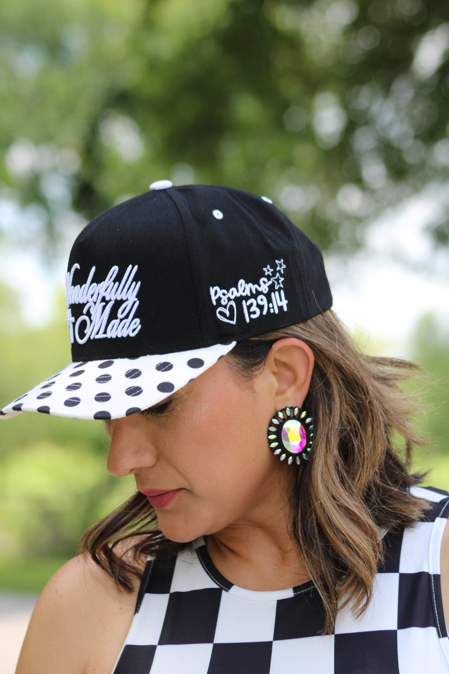 Wonderfully Made Hat- Polka Dot