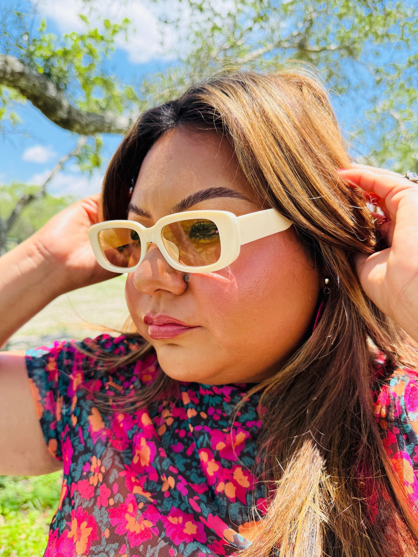 Beige Sunglasses
