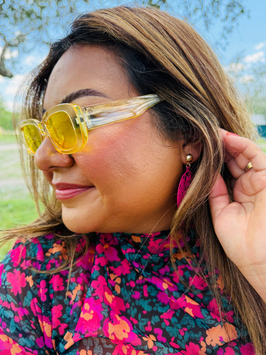 Clear Yellow Sunglasses
