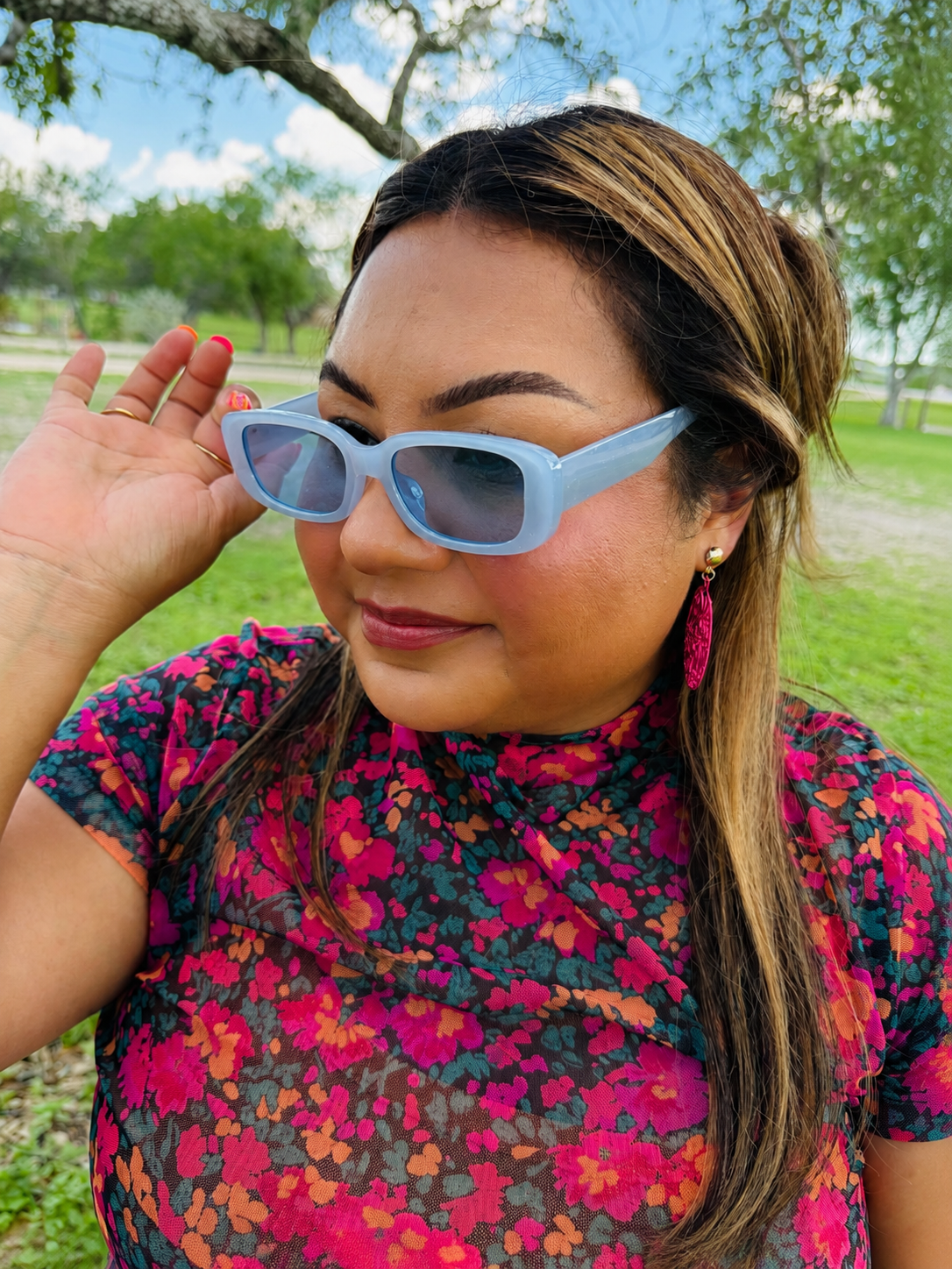 Jelly Blue Sunglasses
